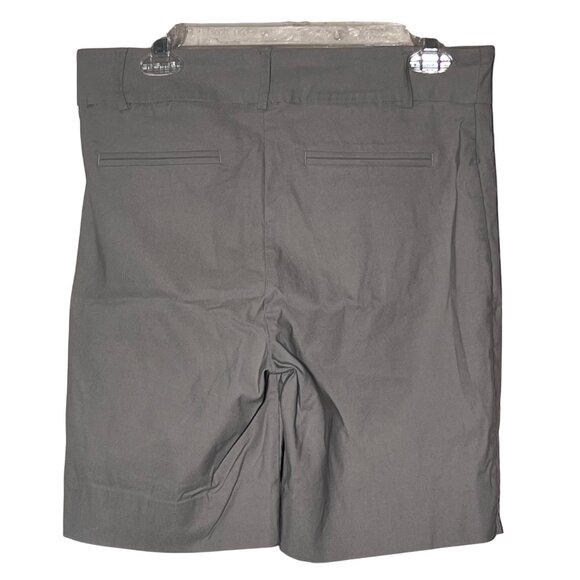 Harry Radley Gray Pull-on Bermuda Mid-Length Women's Shorts M Casual Summer - Picture 2 of 11